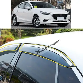Pre Mazda 3 Mazda3 Axela M3 2014 2015 2016 2017 2018 Auto Styling Nálepky Plastových Okien Sklo Vietor Clonu Dažďa/Sun Stráže Prieduch