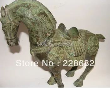 Ázijské Starožitnosti, Vzácne Čína Bronzová Socha Koňa Doprava Zadarmo