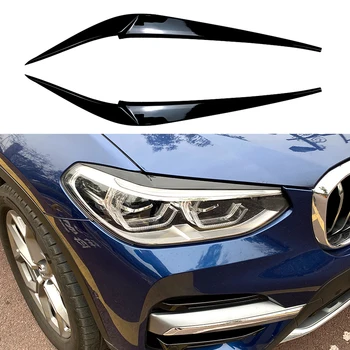 Pre BMW X3 X4 G01 G02 2018 +Svetlometu Obočia, očných Viečok Auto Samolepky Výbava Kryt Príslušenstvo Auto Styling