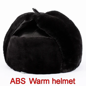 ABS teplé prilba klasický štýl Zimnom chlade, Chrániť uši prilby Anti-smash Plus velvet zahusťovanie Vonkajšie ochranné spp